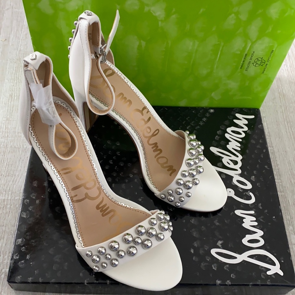 Heeled Sandals Sam Edelman YoSHI WHITE LEATHER